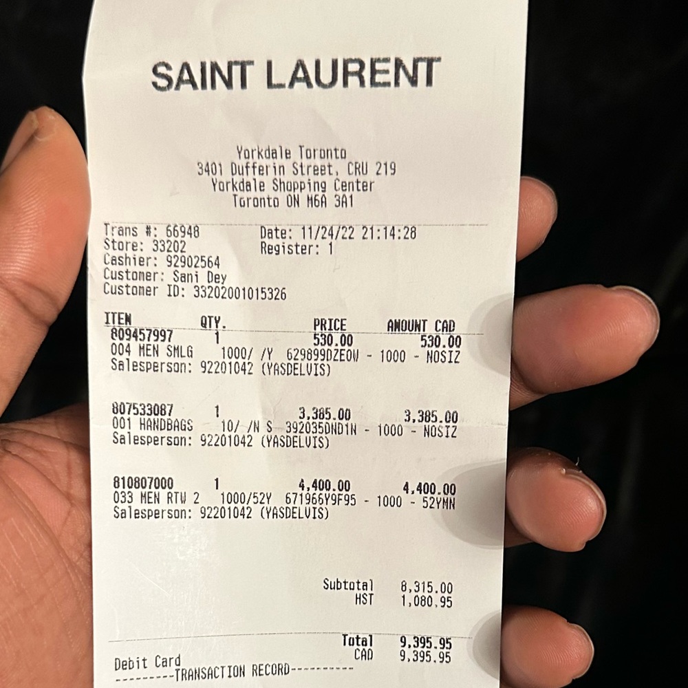 Ysl men’s jacket (saint Laurent )